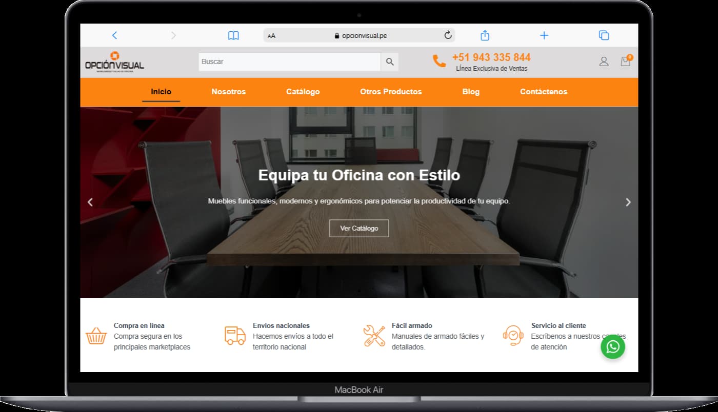Tienda Virtual Opción Visual – Diseño y Desarrollo de Ecommerce en Lima